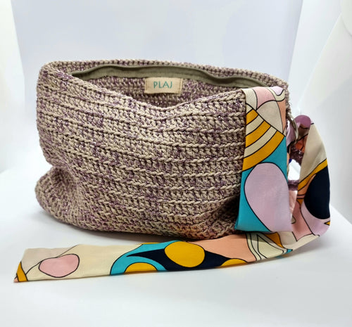 Clutch Bag - Lilac Beige