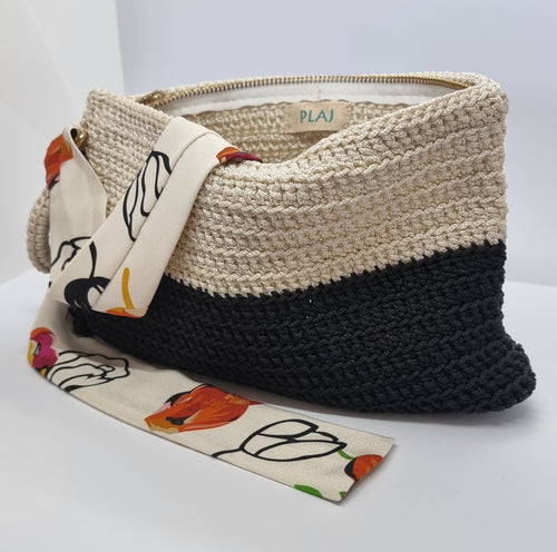 Clutch Bag - Black and White