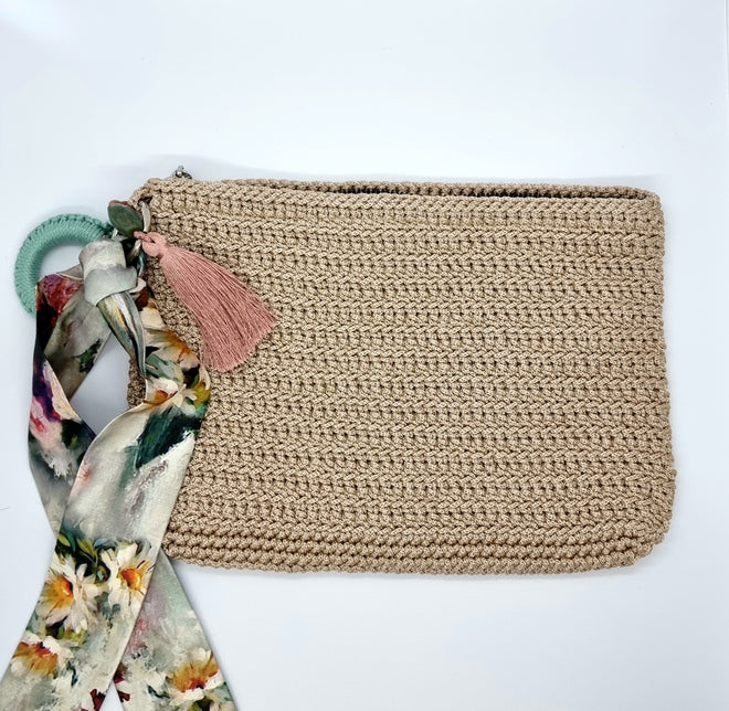 Clutch Bag - Beige